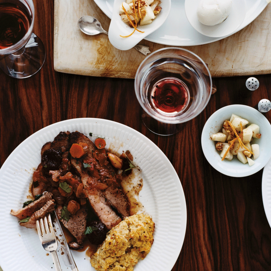 Beef Brisket with Merlot and Prunes from Bon Appétit
