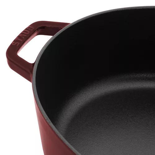 Staub Cast Iron Wide Oval Dutch Oven, 6.25 Qt. 