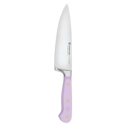 Wüsthof Classic Chef’s Knife, 6" Sharp edge, nice weight and construction, but sometimes sticks when chopping things like potatoes