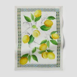 Tessitura Lemon Linen Kitchen Towel