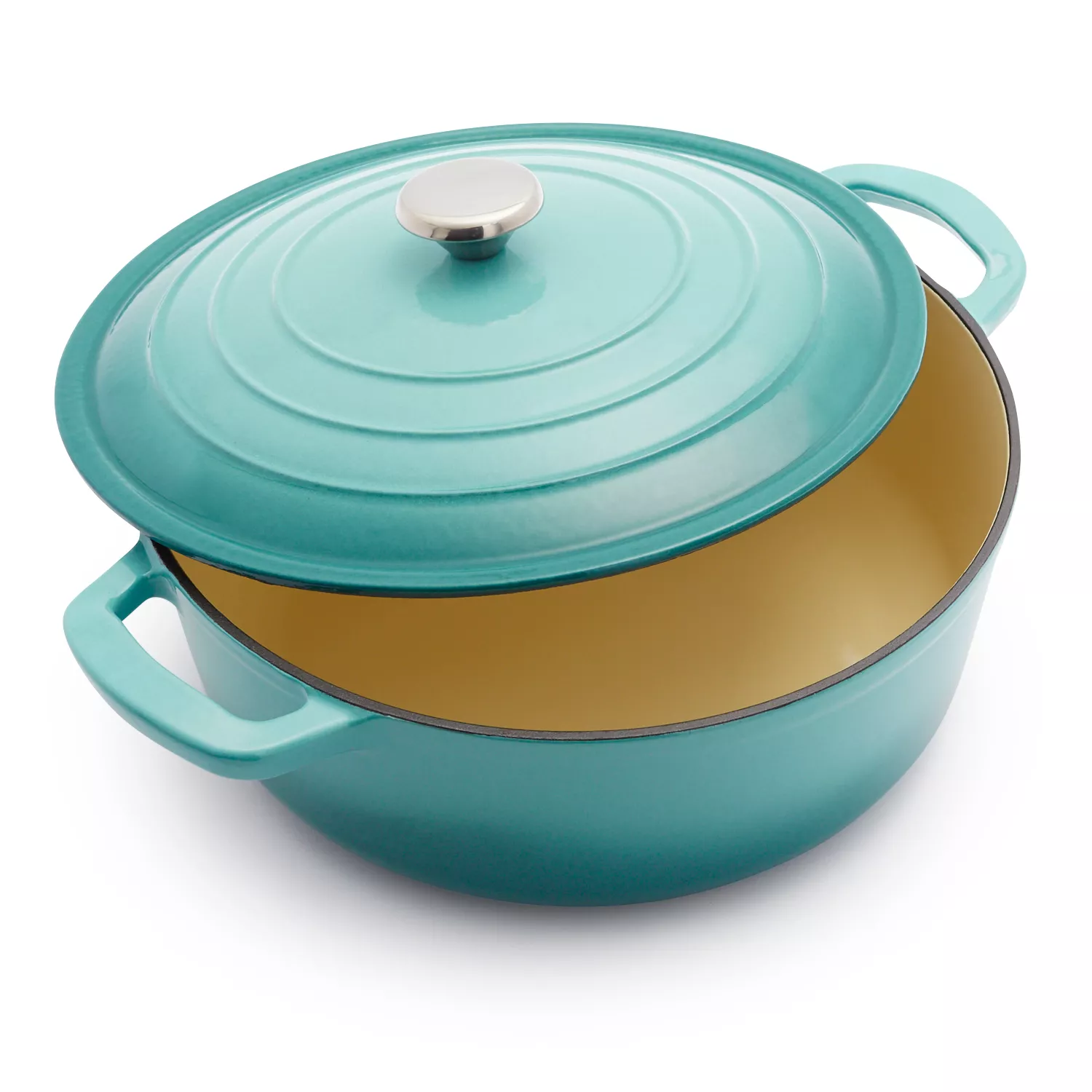 Sur La Table Enameled Cast Iron Round Wide Dutch Oven, 7 qt.