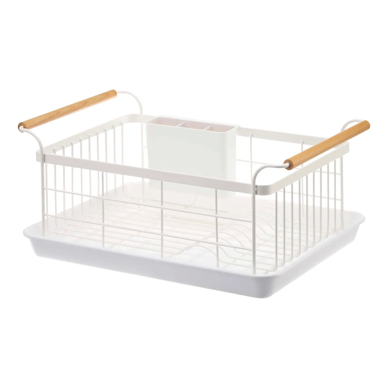 Yamazaki Tosca Steel & Wood Dish Rack