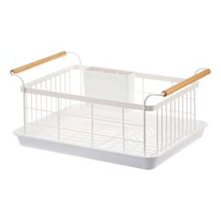 Yamazaki Tosca Steel & Wood Dish Rack