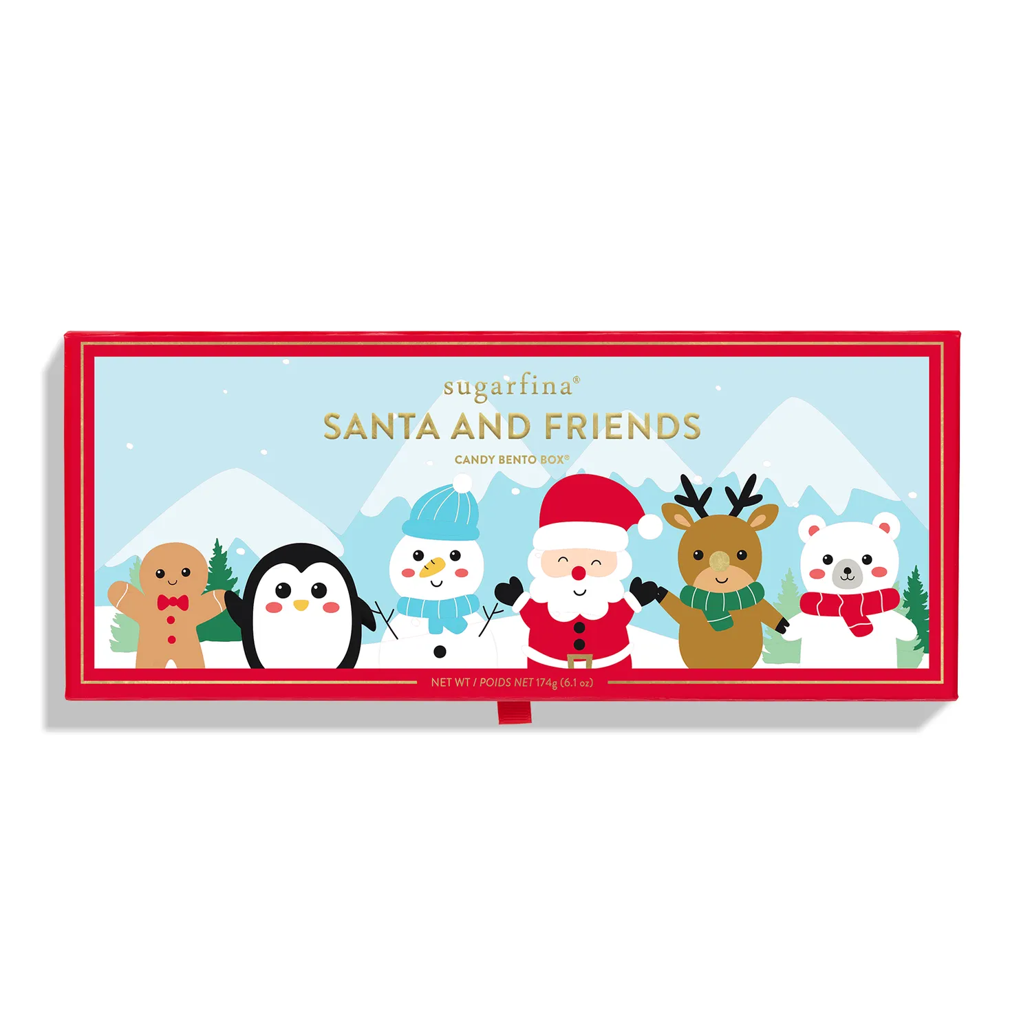 Sugarfina Santa & Friends Pop-up Bento Box, Set of 3