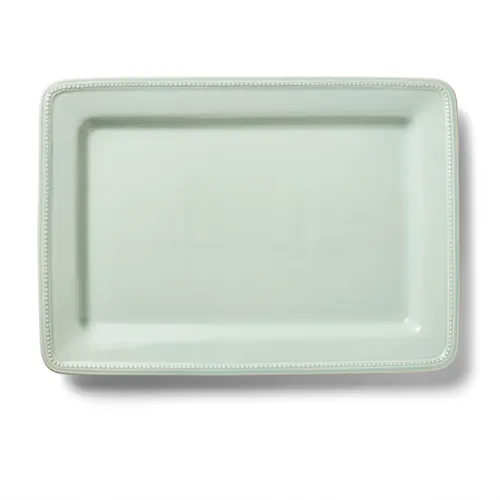Sur La Table Pearl Rectangular Platter, Sea Salt