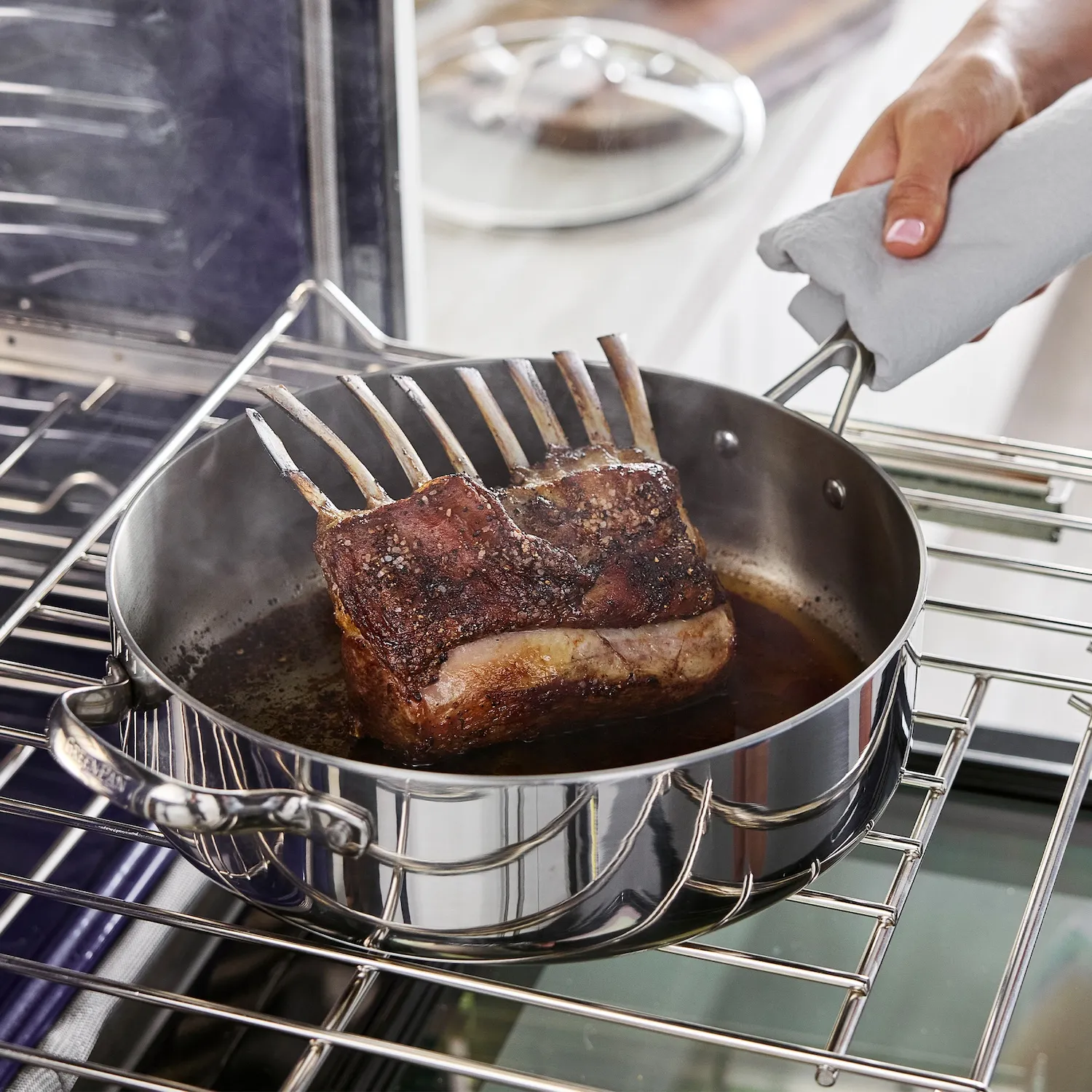 GreenPan Valencia Pro 3-Ply Stainless Steel Sauté Pan, 5 qt. 