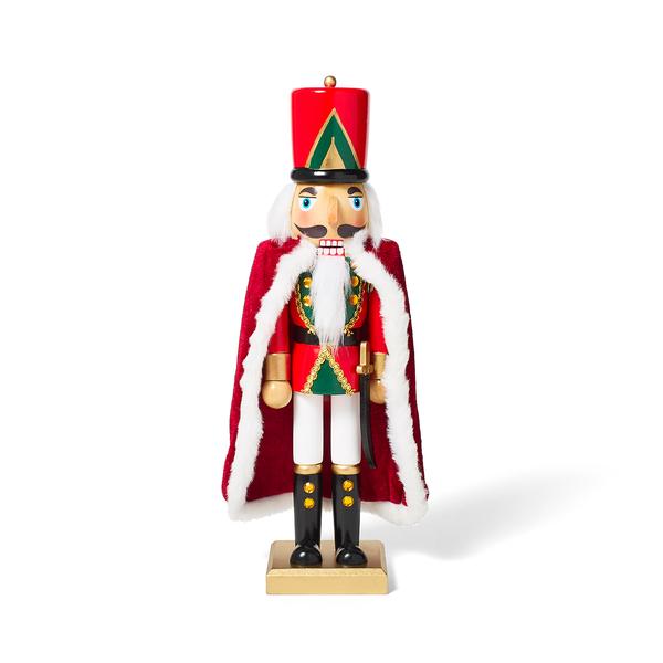 Sur La Table Red Wooden Nutcracker Décor