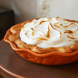 Spiced Pumpkin Pie with Meringue Topping