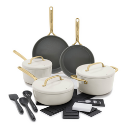 GreenPan GP5 11-Piece Cookware Set with Champagne Handles