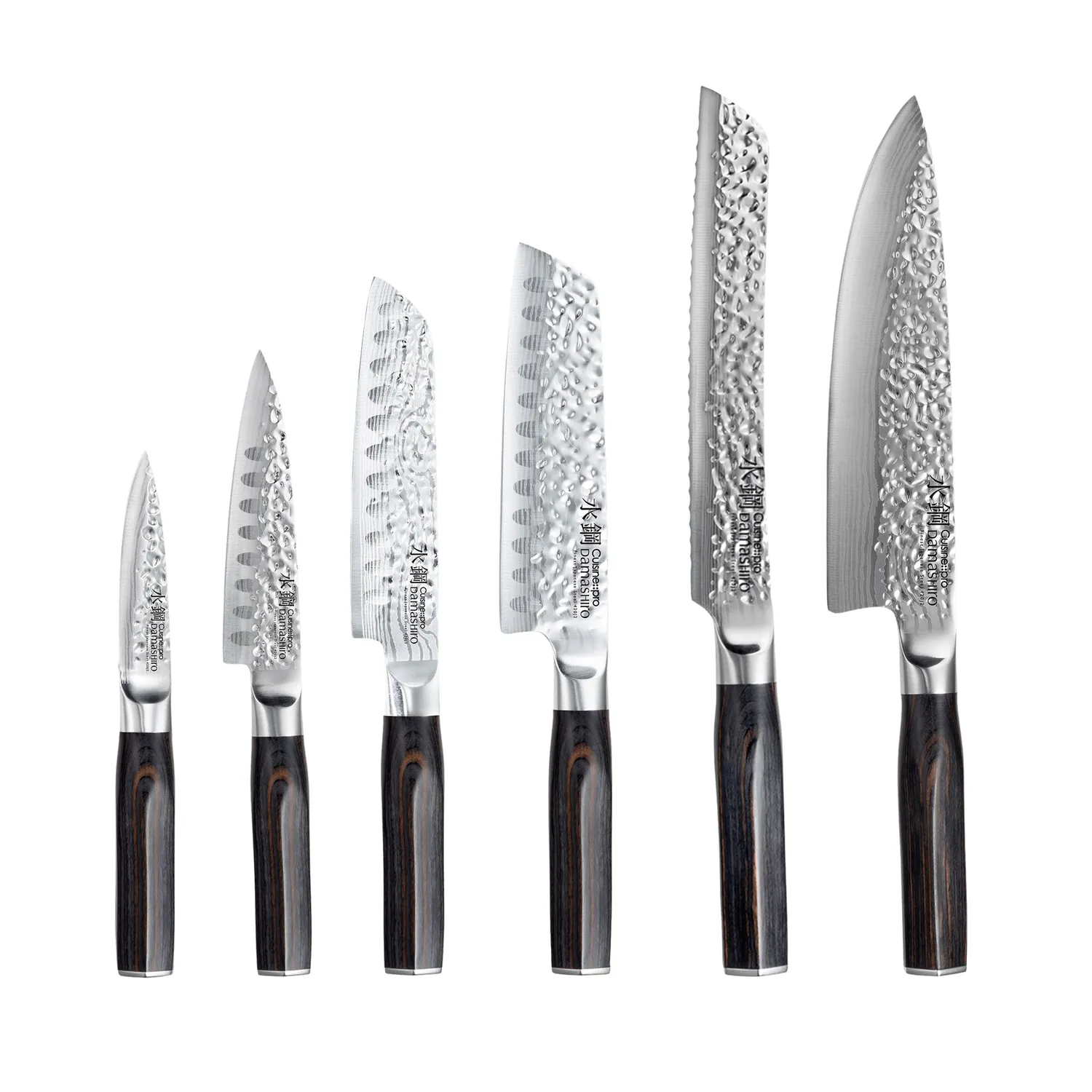 Cuisine::pro® Damashiro EMPEROR® Mokuzai 7-Piece Knife Block Set