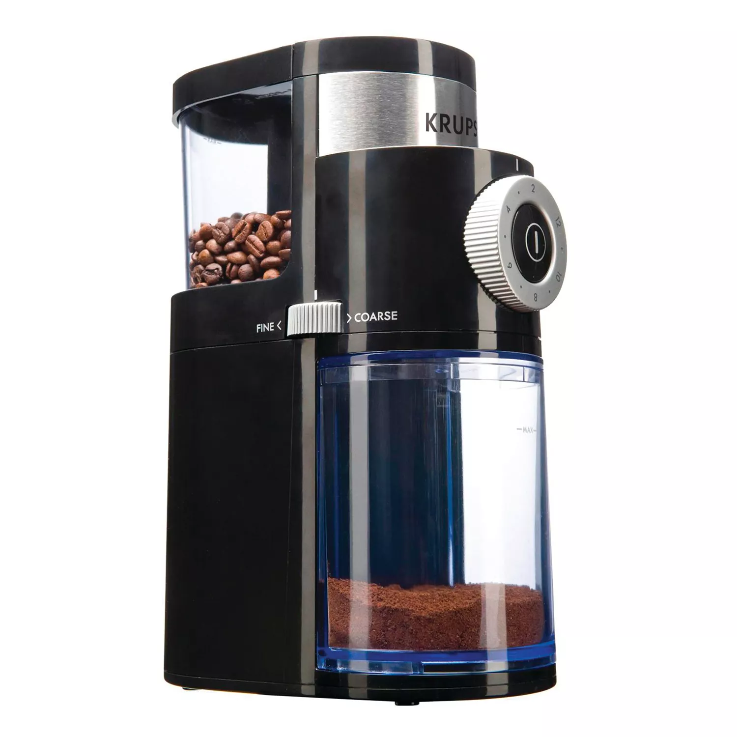 Krups GX550850 Burr Coffee Grinder - Black Works