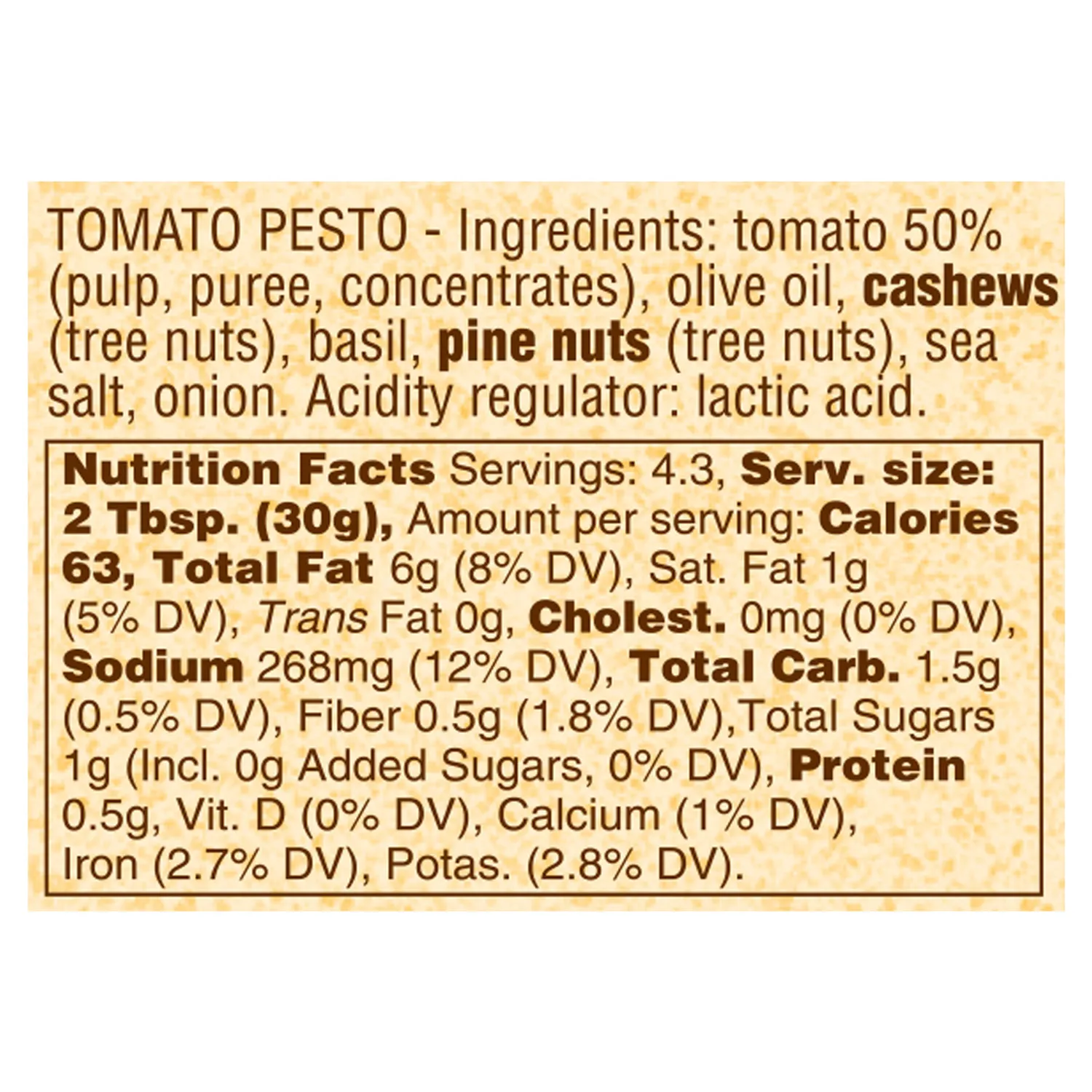 Pirros Pesto Pomodoro Sauce