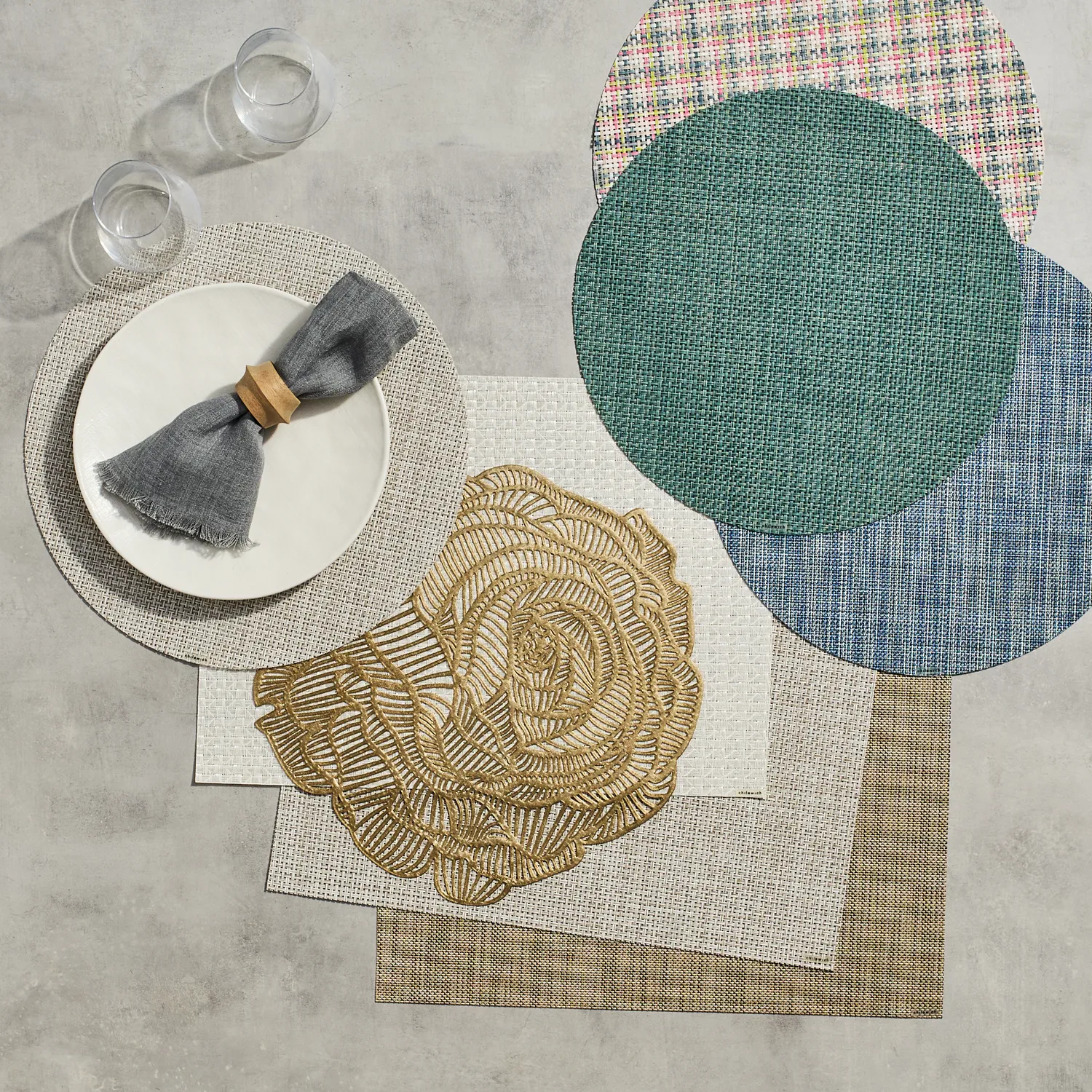 Chilewich Mini Basketweave Placemat, 19" x 14"