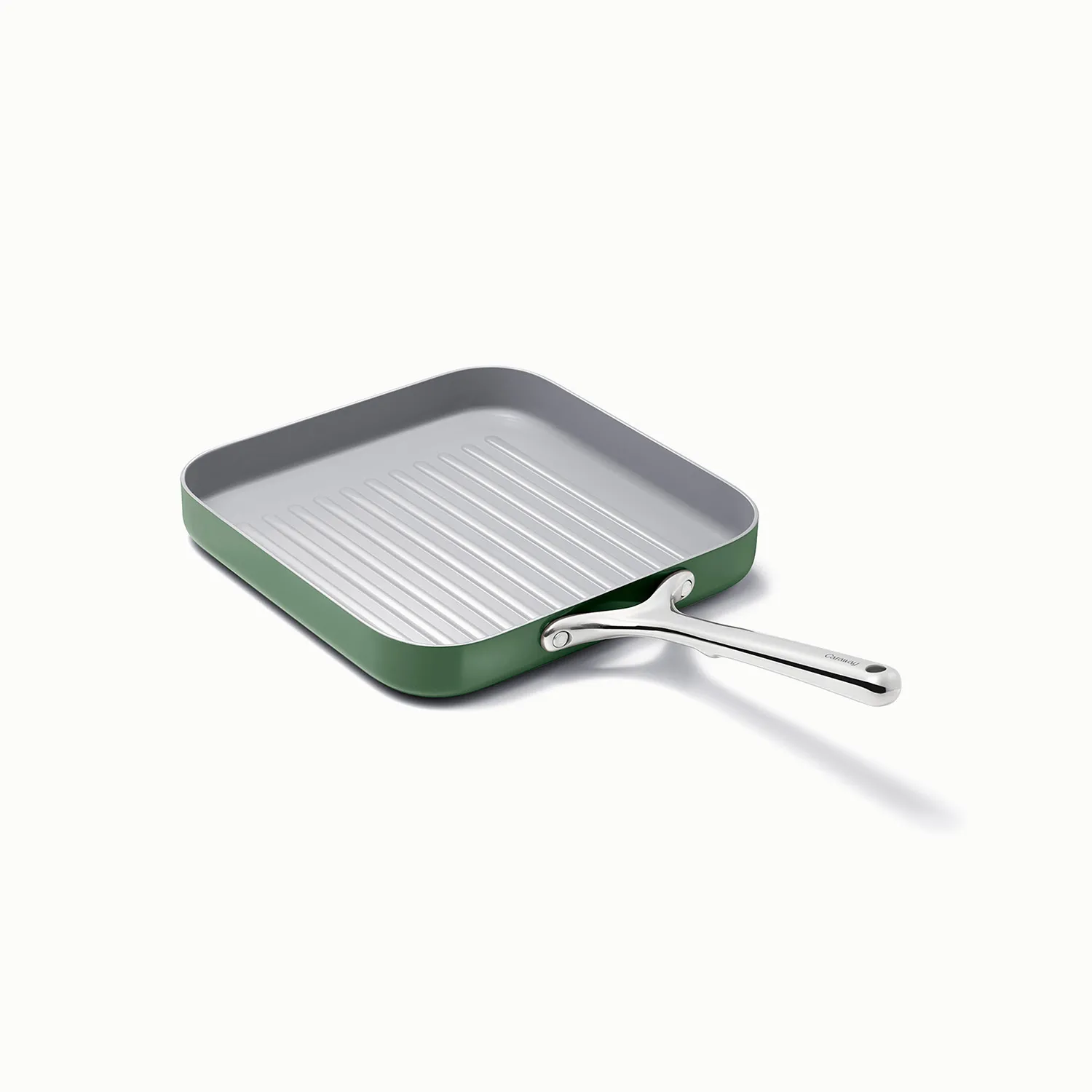 Caraway Ceramic Nonstick Square Grill Pan, 11"