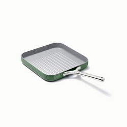 Caraway Ceramic Nonstick Square Grill Pan, 11"