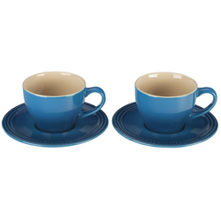 BergHOFF 4Pc Essentials Porcelain Cup 6 oz., and Saucer