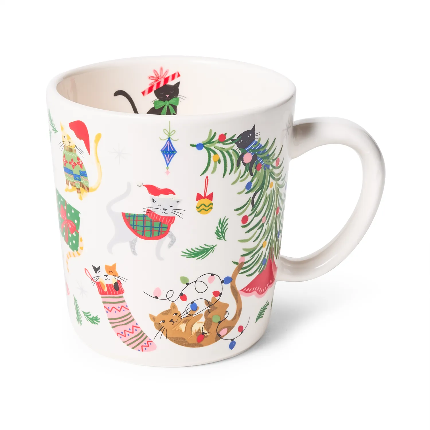 Sur La Table Christmas Cat Mug