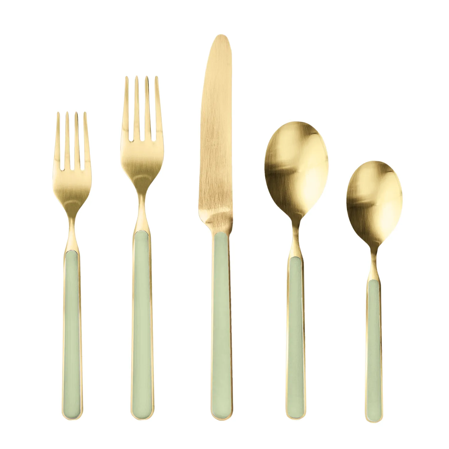 Mepra Fantasia 5-Piece Ice Gold Flatware Set