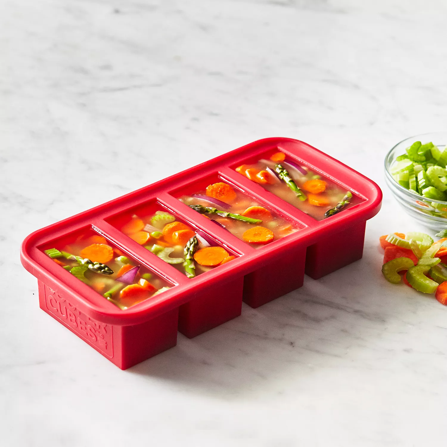 Souper Cubes Extra-Large Silicone Freezing Tray with Lid