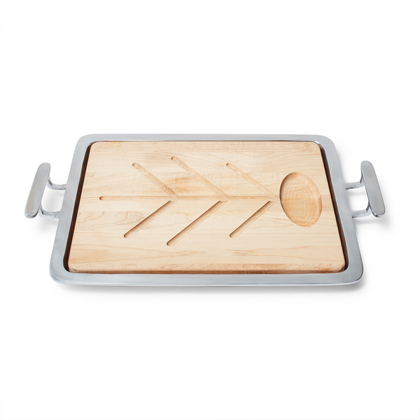 Sur La Table Maple Carving Board & Polished Serving Tray