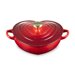 Le Creuset Traditional Enameled Cast Iron Shallow Heart Cocotte, 1.25 Qt.