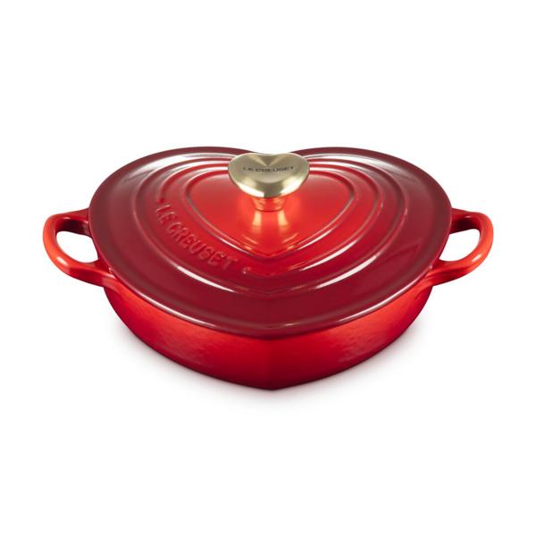 Le Creuset Shallow Heart Cocotte, 1.25 Qt.