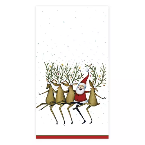 Caspari Kickettes Guest Napkins, Set of 15