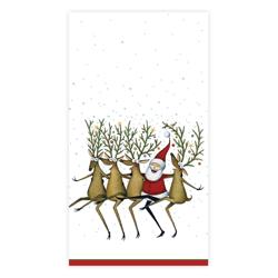 Caspari Kickettes Guest Napkins, Set of 15