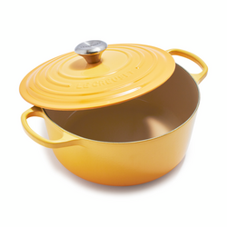 Le Creuset Signature Round Dutch Oven, 5.5 Qt. But in all seriousness, I was excited to get the new color and have the larger handles, which definitely makes moving it around a lot easier