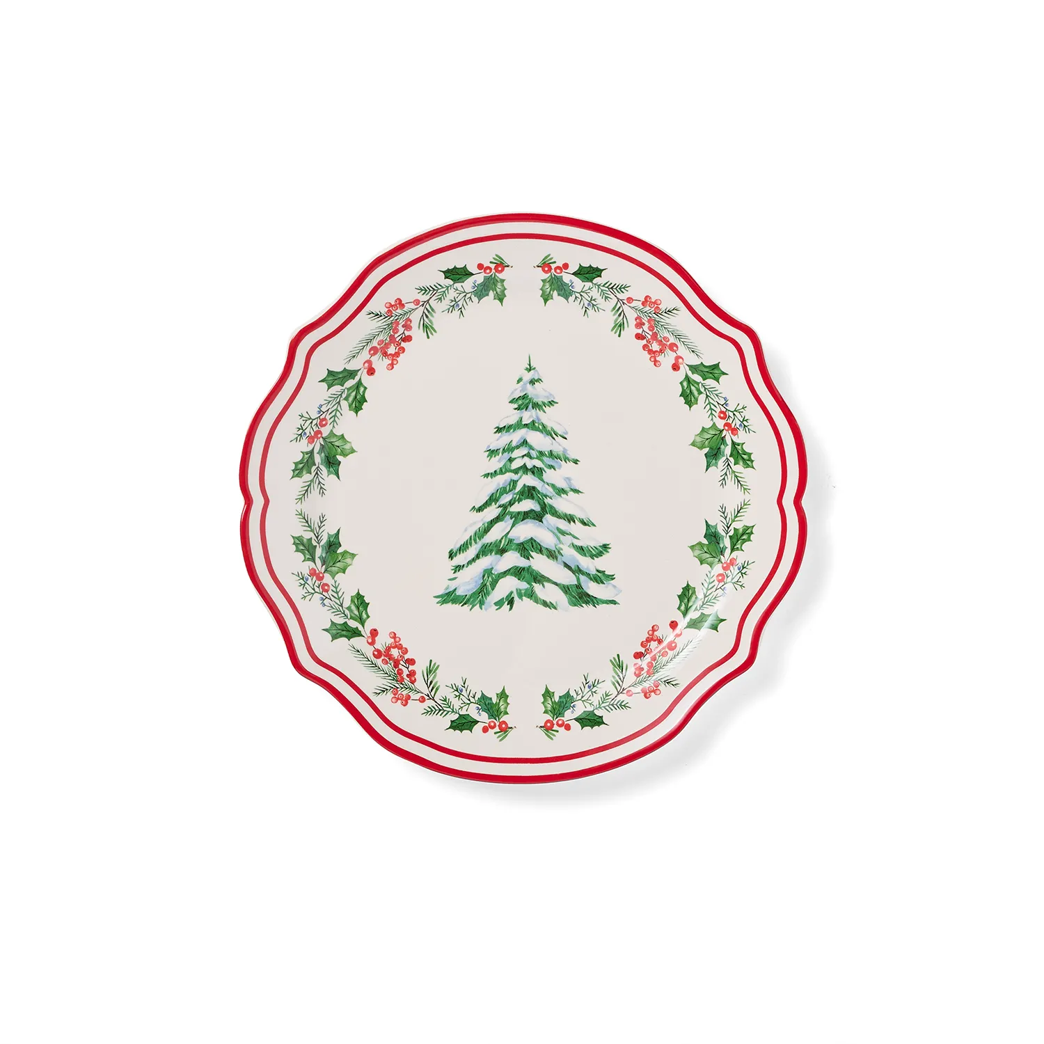 Sur La Table Christmas Tree Dinner Plate