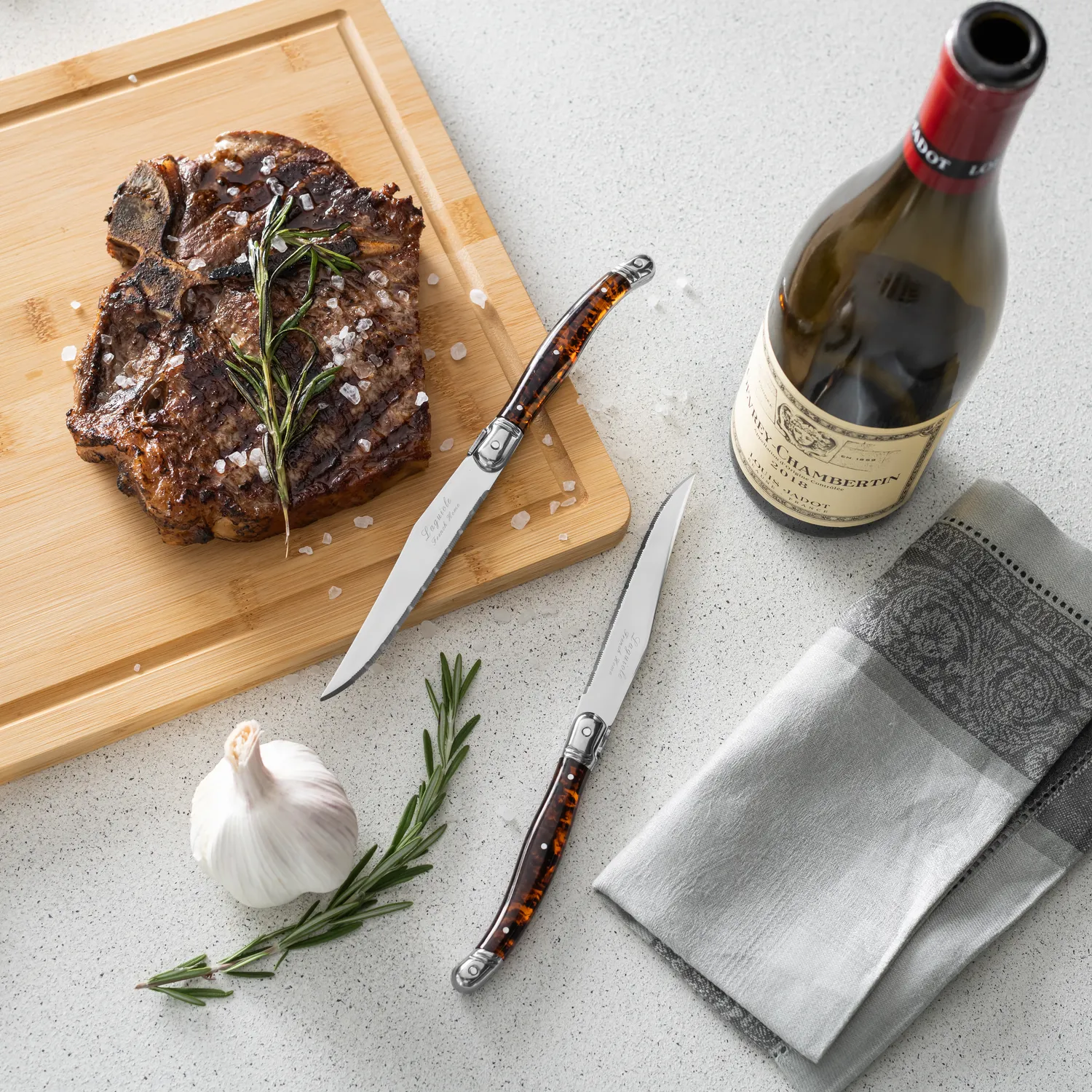French Home Laguiole Steak Knives, Set of 4
