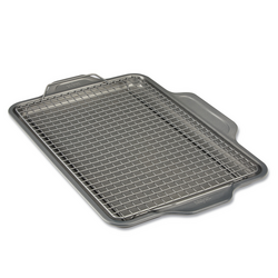 All-Clad Pro-Release Cookie Sheet Pans with Rack, Set of 3