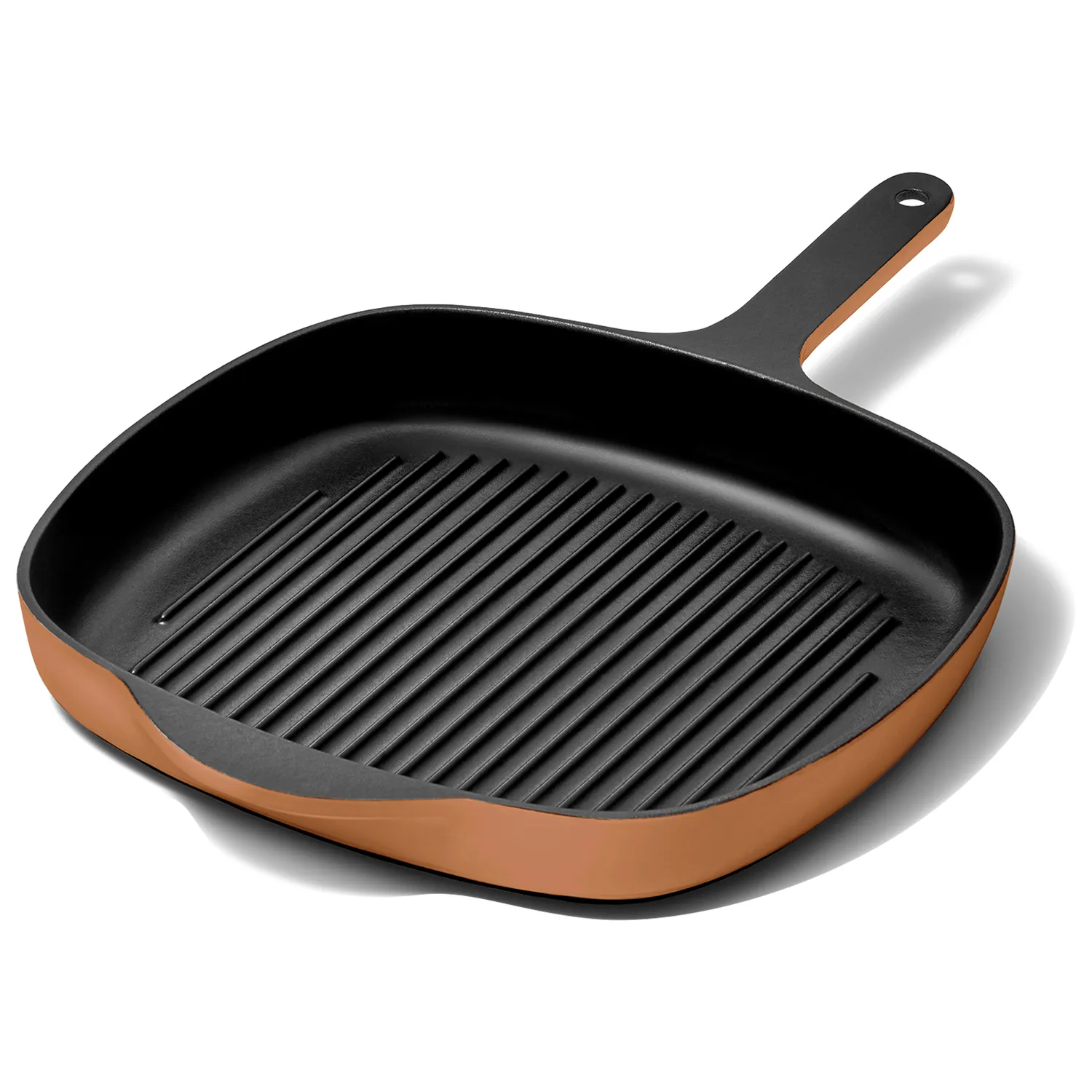 Caraway Enameled Cast Iron Square Grill Pan, 10.5"