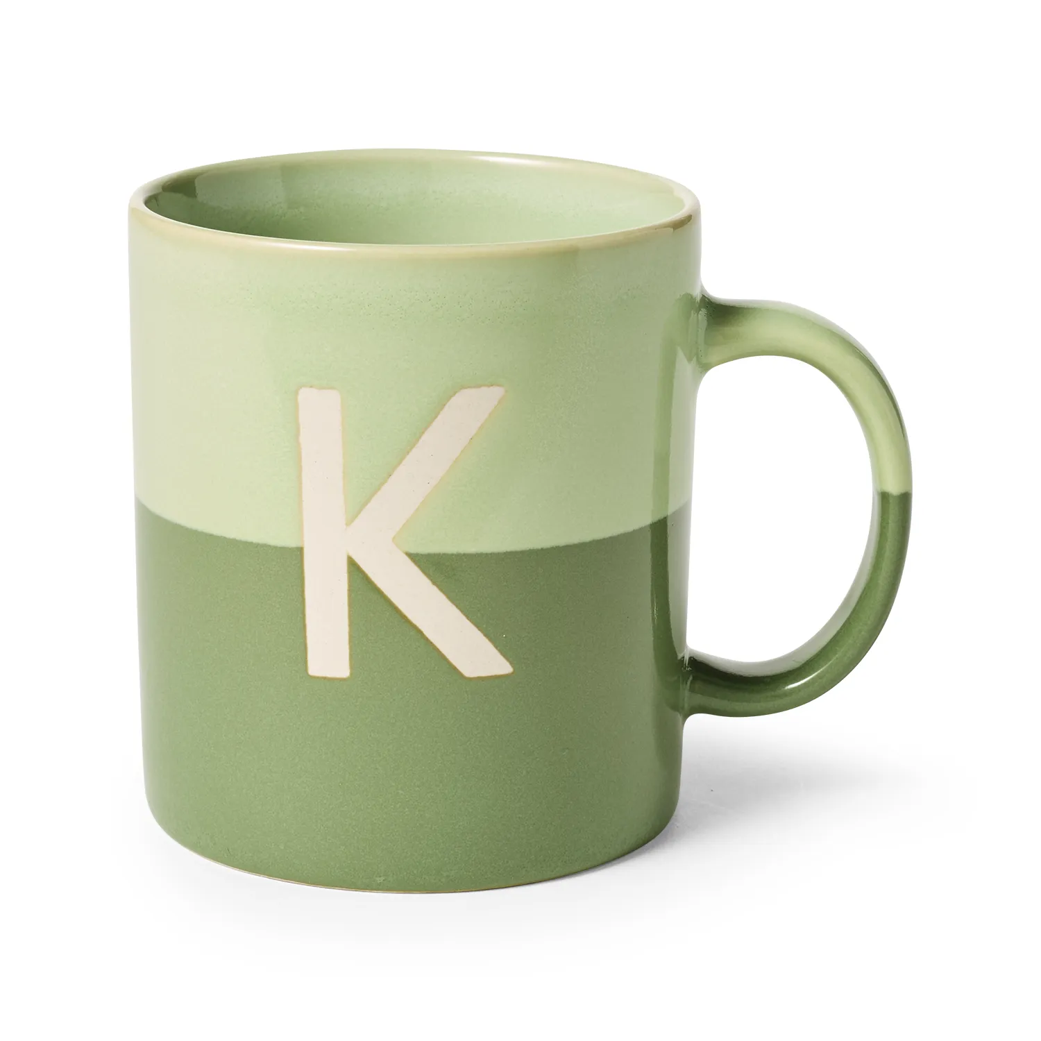 Sur La Table Color Block Monogram Mug, 16.2oz