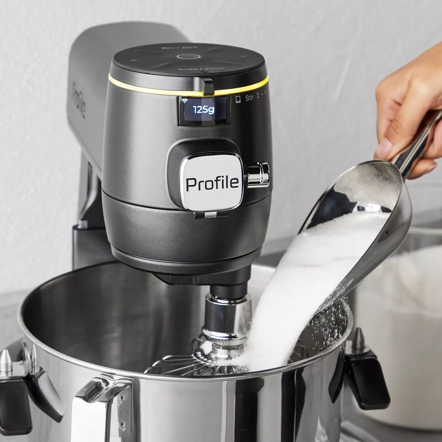 GE Profile 7-Quart Smart Mixer with Auto Sense, Black