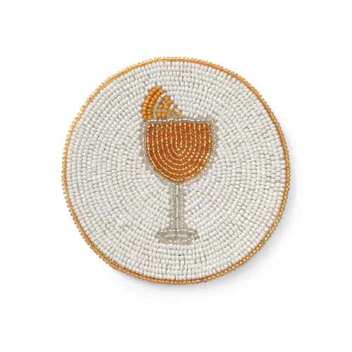 Sur La Table Beaded Cocktail Coasters, Set of 4