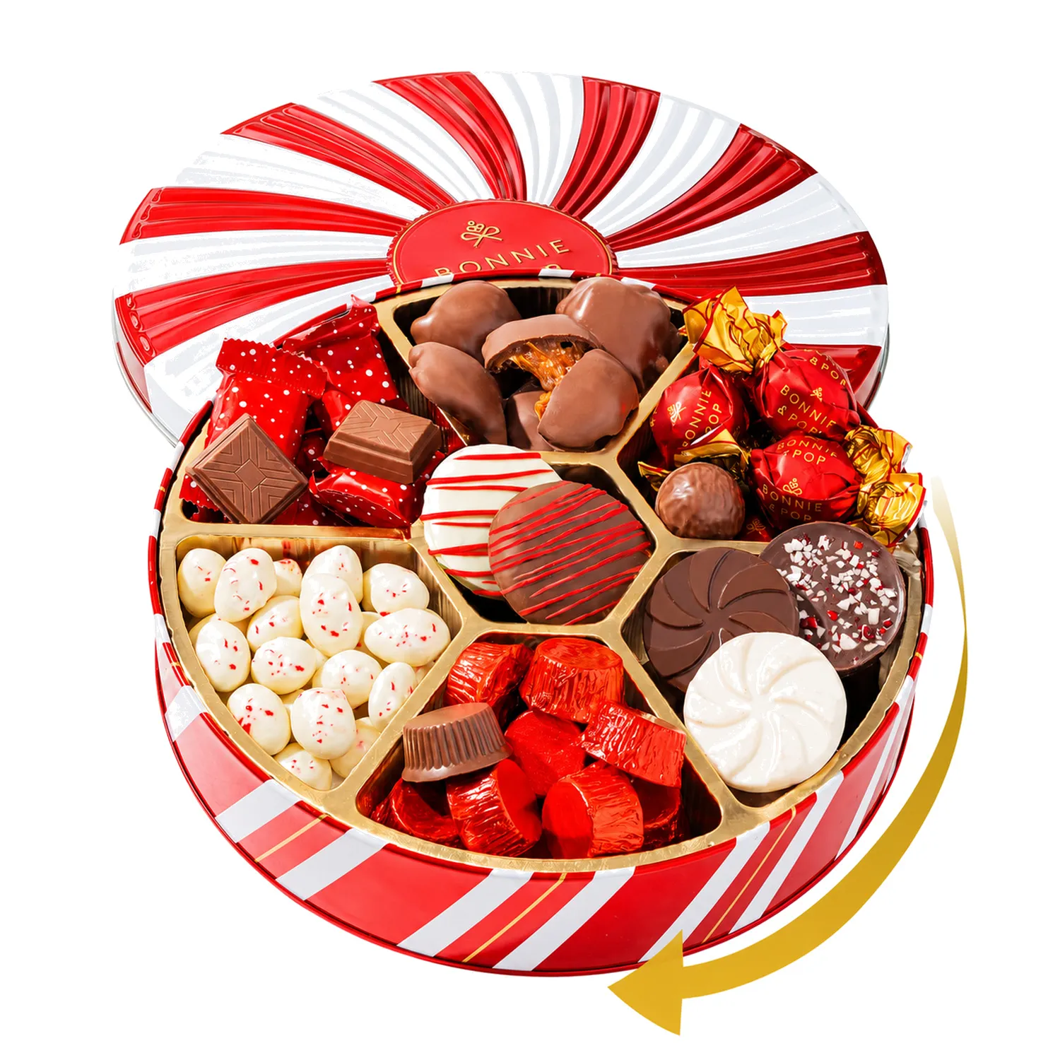 Bonnie & Pop Candy Cane Cravings Lazy Susan Collection