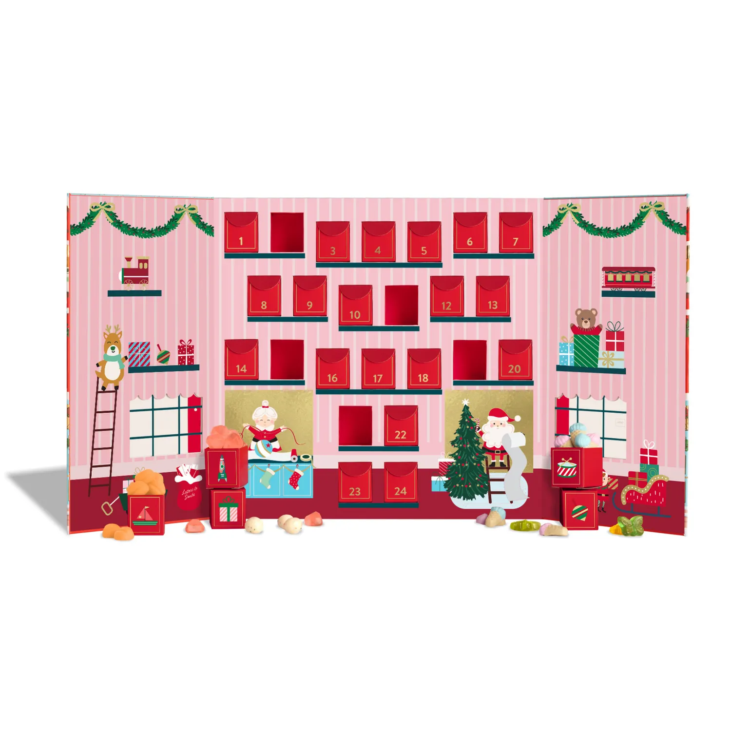 Sugarfina North Pole Toy Shoppe 24 Tastes of Christmas Advent Tasting Collection