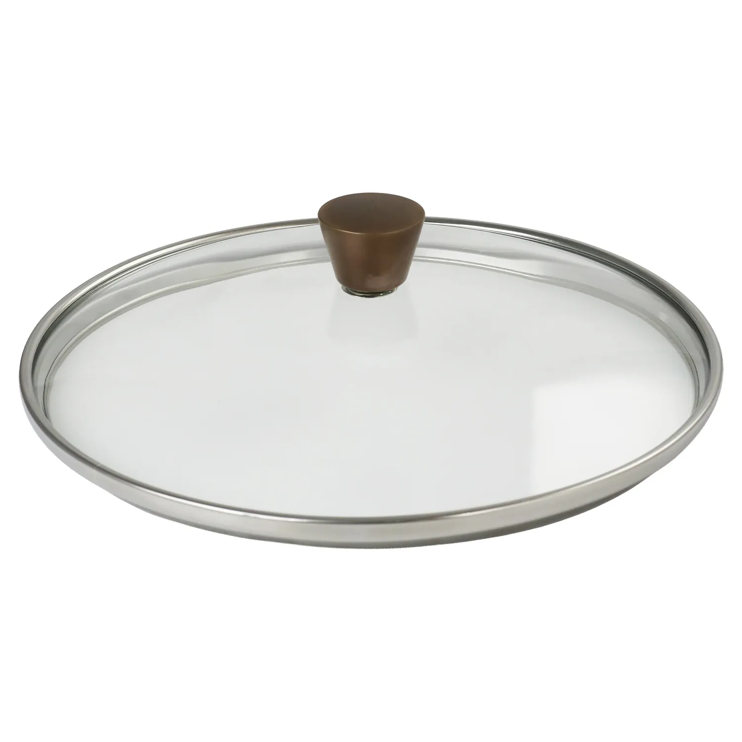 Cristel 1826 Glass Lid with Antique Brass Knob