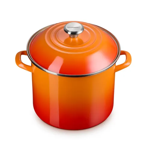 Le Creuset Enameled Steel Stockpot with Stainless Steel Knob, 10 qt.