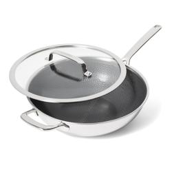 GreenPan Spectra Thermobond Hybrid Ceramic Nonstick Wok with Lid, 12"