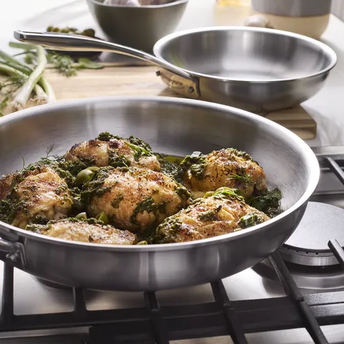 Demeyere Essential 5 Stainless Steel Skillet Set, 8" & 11"