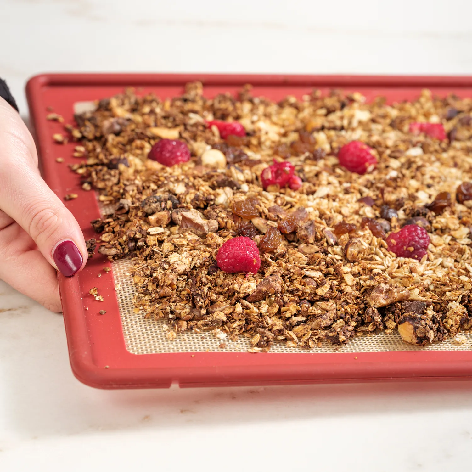 NoStik Edged Reinforced Silicone Half-Sheet Baking Mat