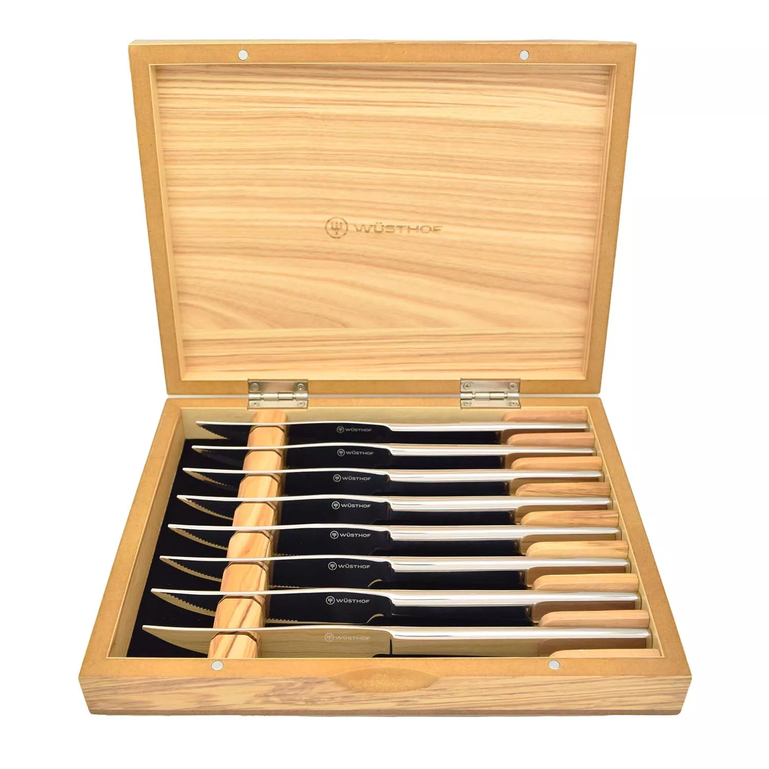 Photos - Knife Set Wusthof Wsthof Stainless Steak  in Olivewood Chest 1069510803 