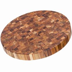 Teakhaus End-Grain Circular Butcher Block