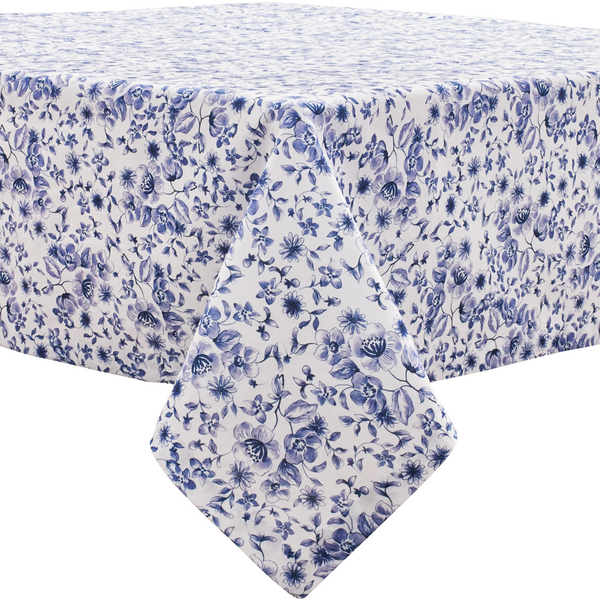Blue Floral Tablecloths