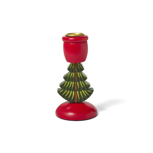 Sur La Table Wooden Tree Taper Holder, 4"
