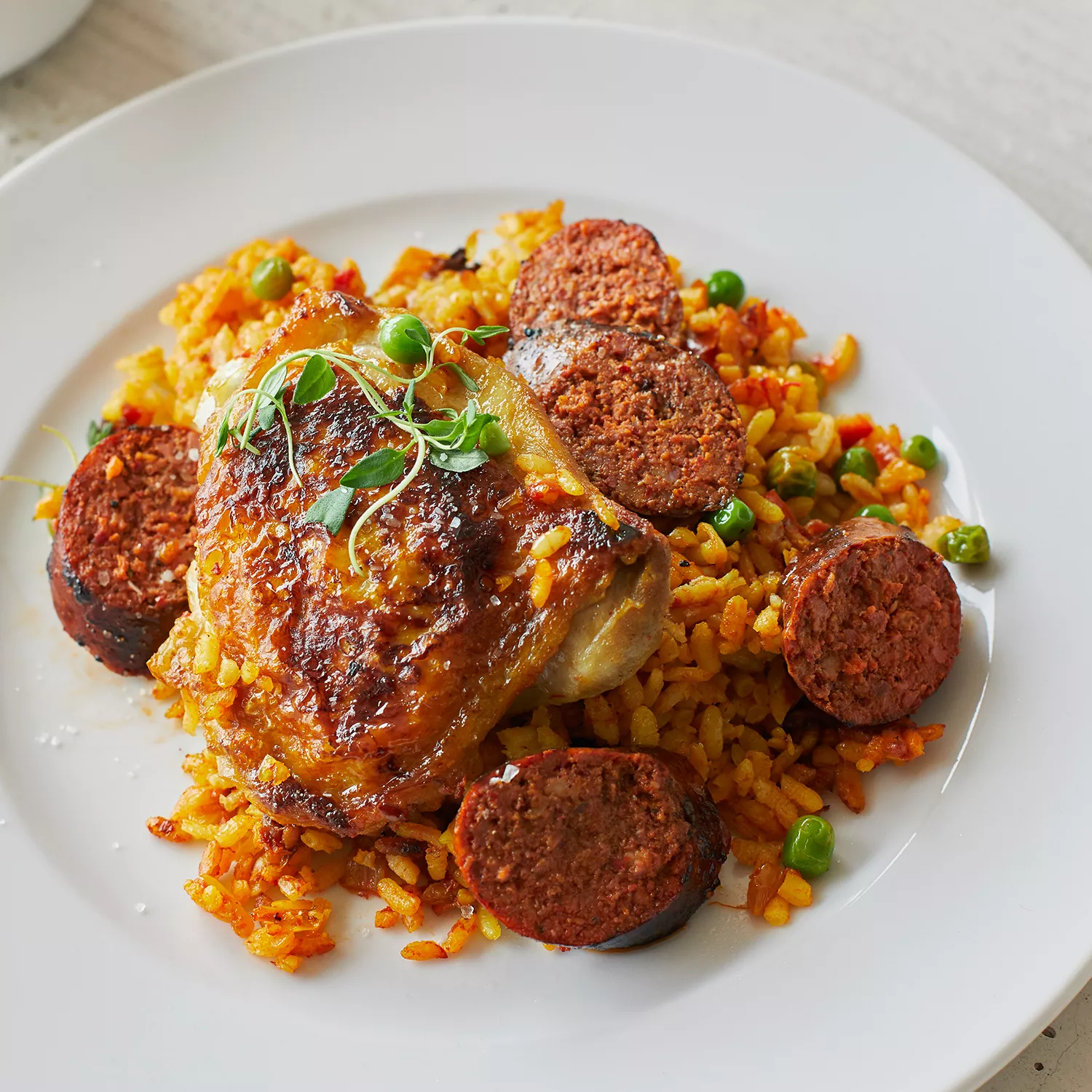 Skillet Chicken and Chorizo Paella Recipe