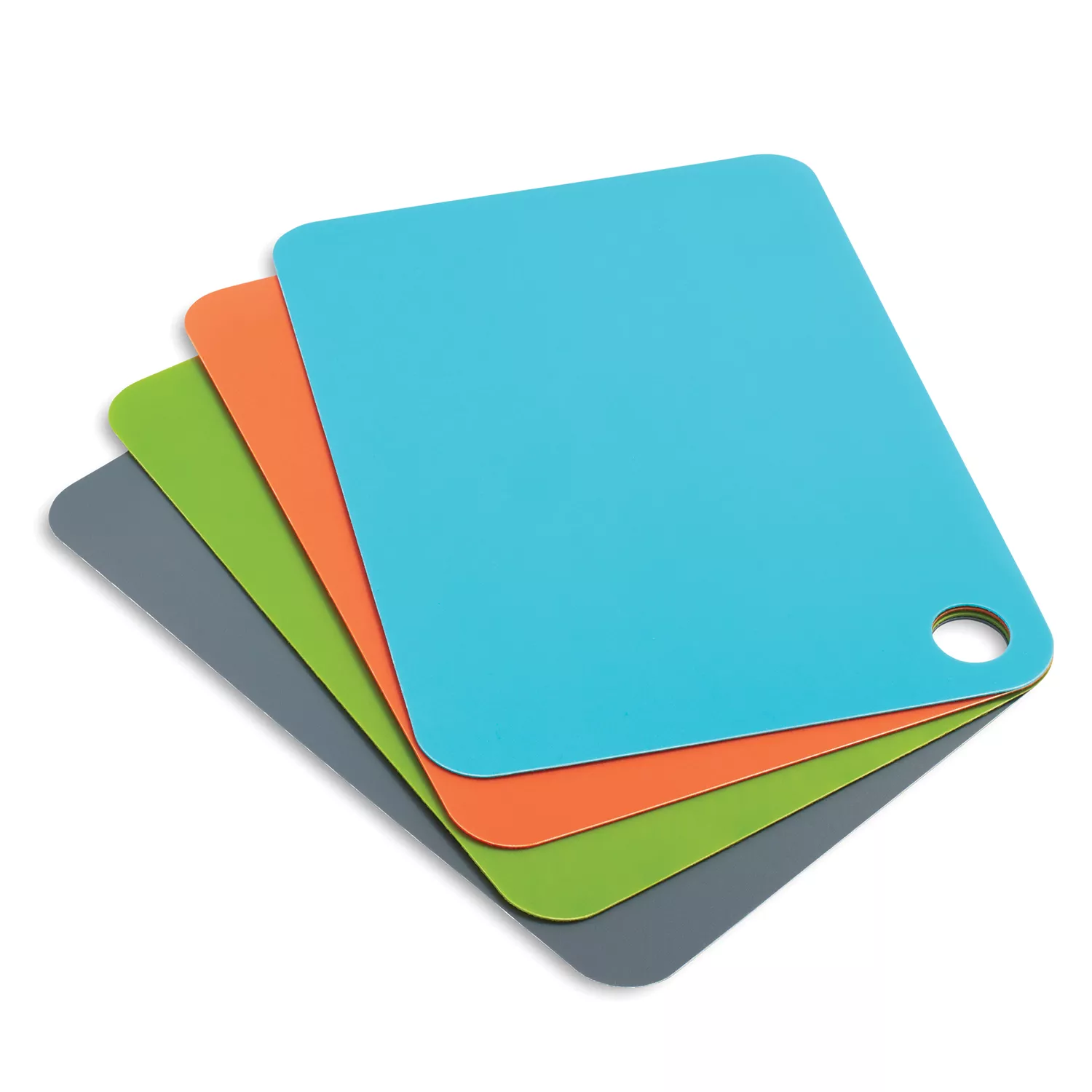 Tablecraft 10355 Flexible Cutting Board, Assorted Color, Pack of 4, 12 x 8, Multi