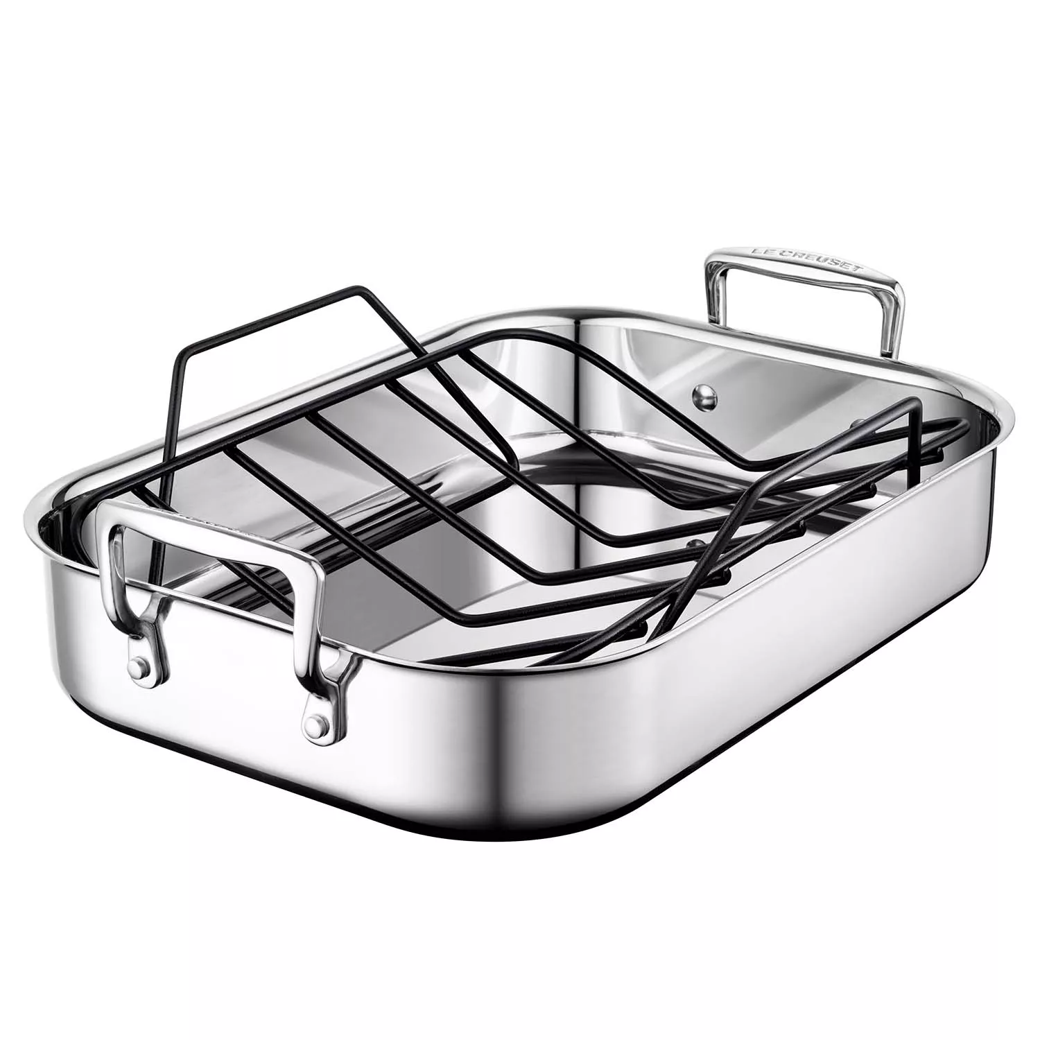 Le Creuset Stainless Steel Roasting Pan With Nonstick Rack